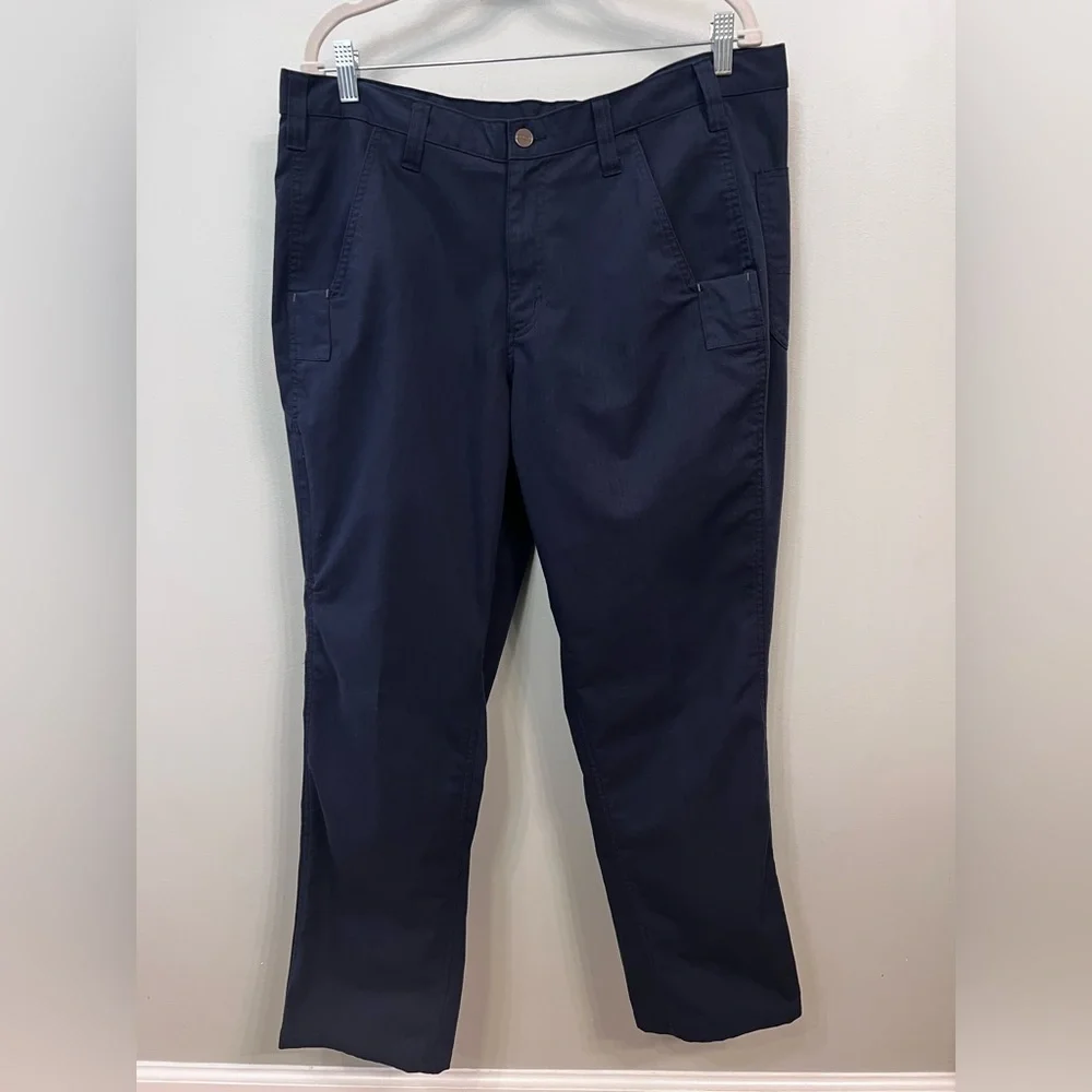 Carhartt Men's Navy Relaxed Fit‎ Straight Leg Cotton-blend Pants - 40x32 38x32